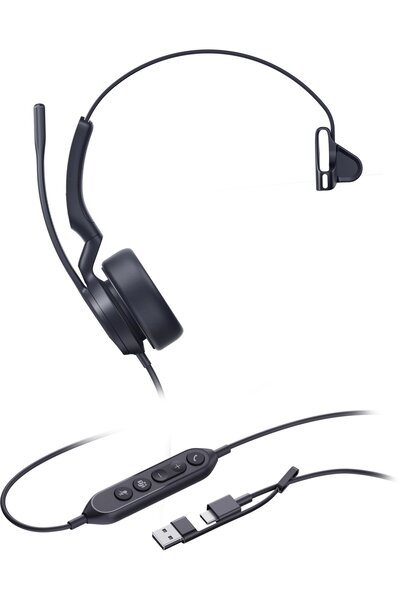 Yealink Căști UH44 Mono Teams USB-C/A