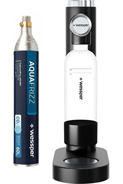 Wessper Saturator cu apă AQUAFRIZZ + butelie Co2 NEGRU (WES082 K)