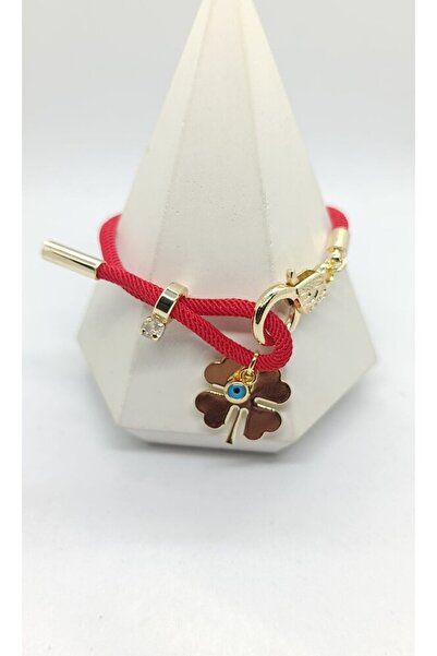 ndjewelry Lucky Knot Adjustable Luck Bracelet – Red