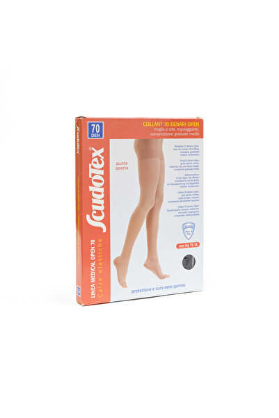 SCUDOTEX 822 Ciorapi compresivi pantaloni fara varf, compresie medie 70 DEN, ...