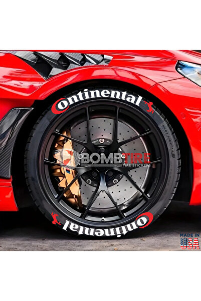 bombtire Continental Motorcycle and Car Tire Lettering Sticker 2.5 cm (Made i...