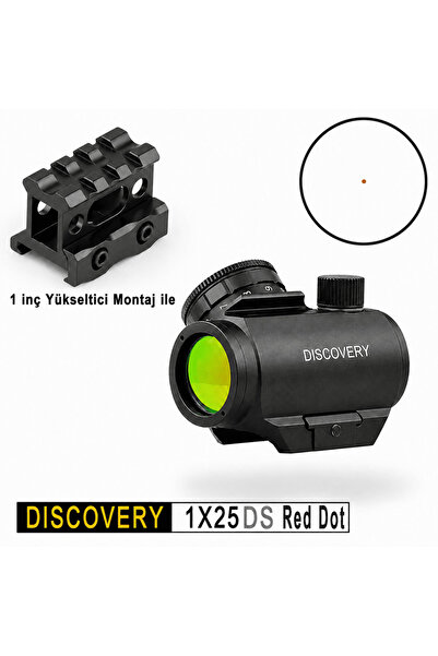 Discovery Optics Discovert 1x25mm DS Kırmızı Yeşil Nokta Nişangah Reddot