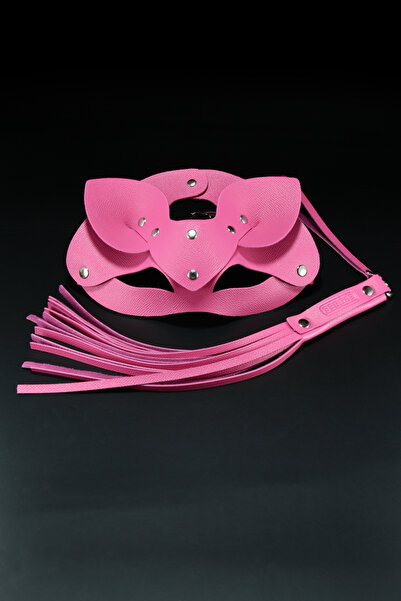 Bondage Kedi Maskesi ve Vajinal Fantezi Kırbaçlı BDSM Set Fantezi Aksesuarları Seti - Origin Serisi