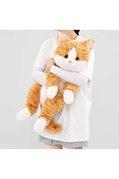 berattoys 45cm sesli kedi yatan peluş kedi oyuncak kedi uyku arkadaşı büyük b...
