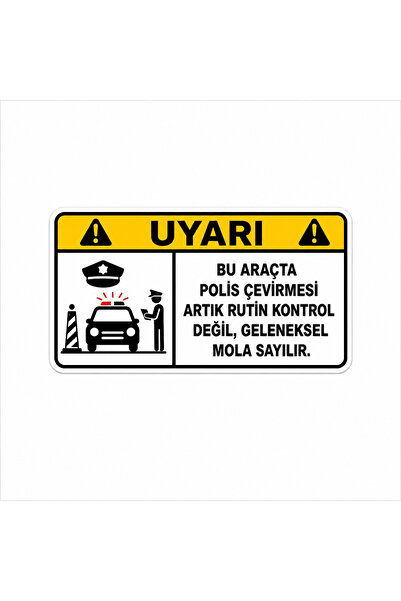 MİNUZ Araba Sticker Oto Etiket Espirili Araç Yazısı 10x5 cm Suya Dayanıklı