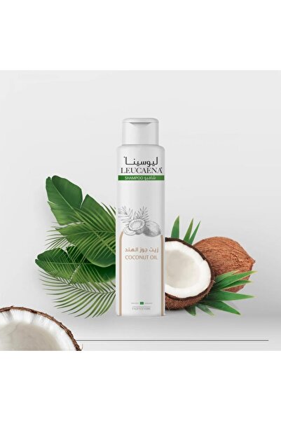 Leucaena Organic Coconut Oil Shampoo, With Biotin & Vitamin E, Sulfate & Para...
