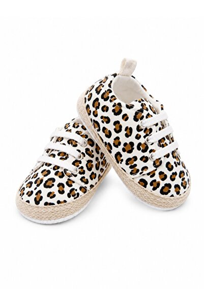Pure Boutique Pantofi bebe leopard tip sneakers cu talpa antiderapanta si sir...