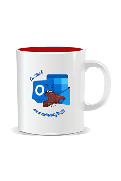 Mug Mania Cana personalizata cu mesaje pentru corporatisti, Outlook mi-a manc...