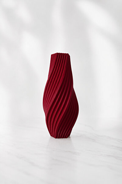 OKA Kırılmaz Yüksek Kaliteli 3D Dalga Tasarım Minimalist Dekorasyon Modern Vazo