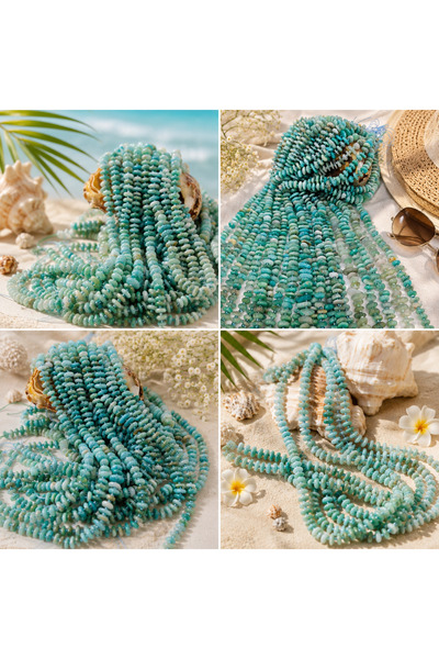 best bioenerji taş terapi Amazonite Natural Stone String Certified – Amorphou...