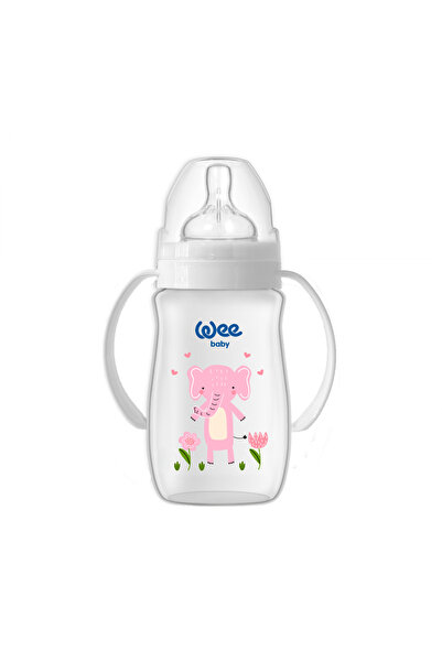 Wee Baby biberon PP 250 ml cu manere Safari tetina silicon anti-colic nr.1 co...