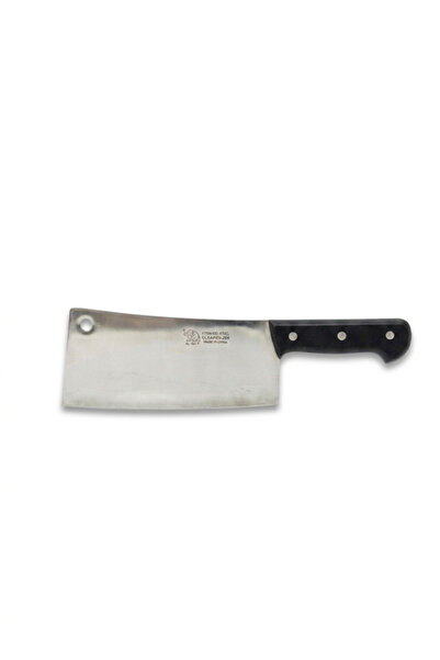 Generic Black Handle Stainless Steel Cleaver – 35 cm – Made in China – Heavy-...