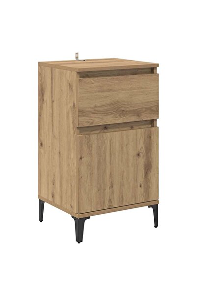 vidaxl Dulap de noapte Stejar Artizanal 40 x 35 x 70 cm Lemn compozit