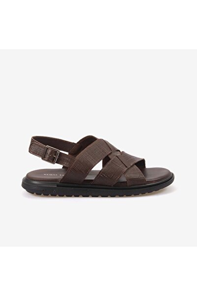 KEMAL TANCA Men's Rubber Sole Stylish Design Comfort Daily Cross-Strap Sandal...