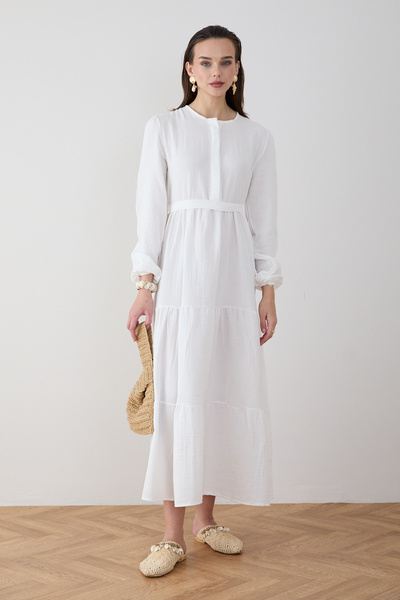 Melike Tatar Muslin Dress 68-6300