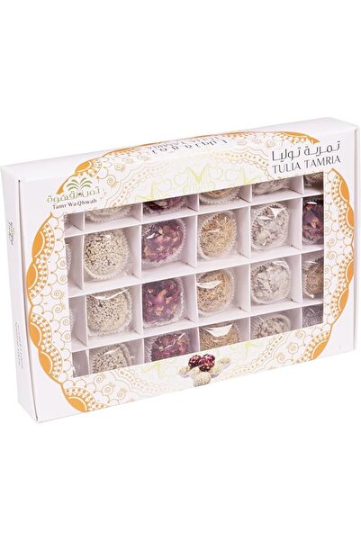 Tamr Wa Qhwah Tulia Tamria Gourmet Date Sweets with Nuts (24pcs)