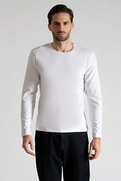 HARMAN TEKSTİL Elit 1302 Elestan Crew Neck Men's Long Sleeve Undershirt Bady ...