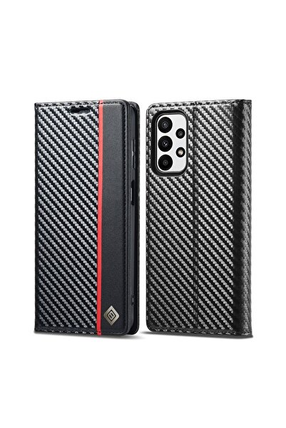 sscase Carbon Fiber Θήκη Βιβλίο Vertical Black (Samsung Galaxy A23 5G)