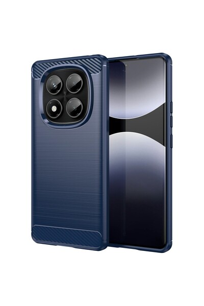 sscase Carbon Fiber Θήκη Σιλικόνης Blue (Xiaomi Redmi Note 14 Pro 4G)