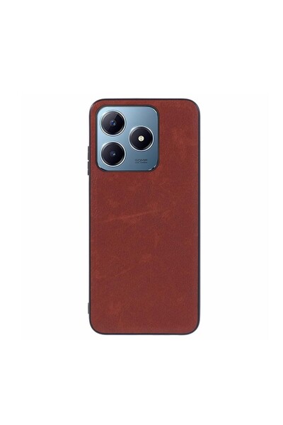 sscase Leather Coated Σκληρή Θήκη Brown (Realme C61 4G)