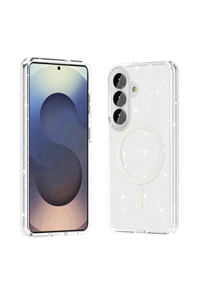 sscase Glitter Magsafe Σκληρή Θήκη Transparent White (Samsung Galaxy S26 Plus...