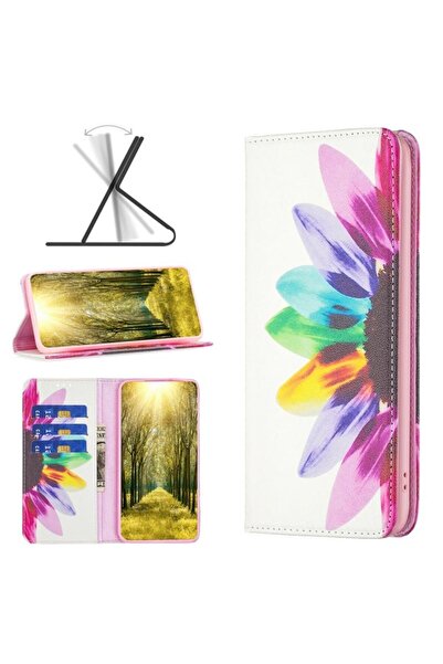 sscase Colored Drawing Θήκη Βιβλίο Sun Flower (Xiaomi Redmi 10 5G)