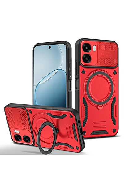 sscase Armor MagSafe Σκληρή Θήκη με Δαχτυλίδι Red (Oppo A6x 4G/5G)