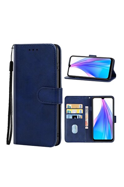 sscase Leather Θήκη Πορτοφόλι Blue (Xiaomi Redmi Note 8T)