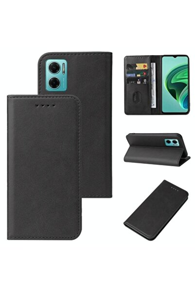sscase Closure Magnetic Leather Θήκη Πορτοφόλι Black (Xiaomi Redmi 10 5G)