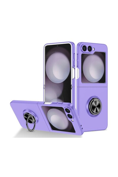sscase Metal Ring Σκληρή Θήκη με Δαχτυλίδι Purple (Samsung Galaxy Z Flip6 5G ...