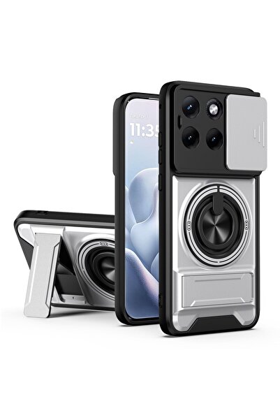 sscase Sliding Camshield Σκληρή Θήκη με Δαχτυλίδι και Stand Silver (Motorola ...