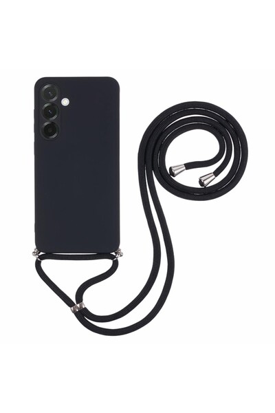 sscase Candy Colors Θήκη Σιλικόνης με Λουράκι Black (Samsung Galaxy A17 4G / 5G)