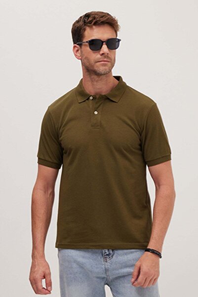 Tudors Men's Slim Fit Premium Series 100% Cotton Soft Textured Mercerized Kha...