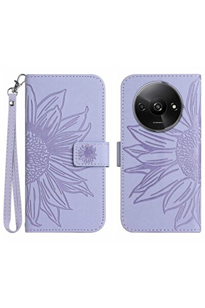 sscase Sun Flower Θήκη Πορτοφόλι Light Purple (Xiaomi Redmi A3)