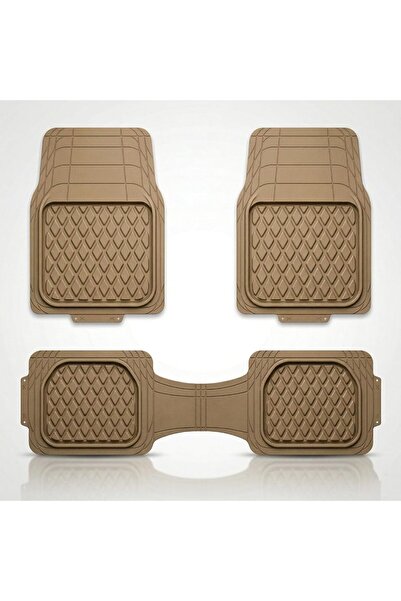 Auto Family FZE 73 * 50cm 3 Pcs Set Car Floor Mats, All Weather Rubber/TPE An...