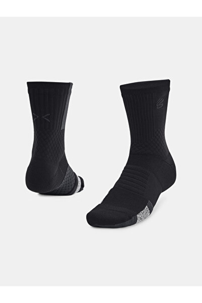 Under Armour Ponožky Curry UA AD Playmaker 1p Mid-BLK