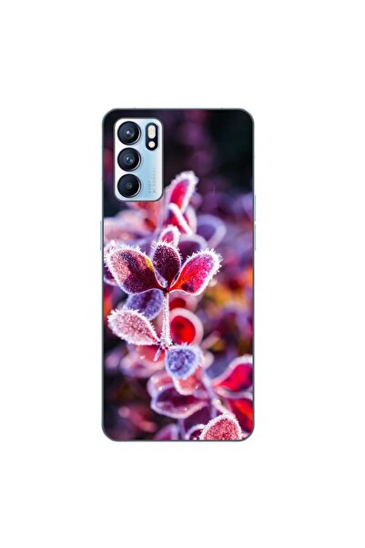 OEM Husa compatibila cu Oppo Reno6 5G Silicon Gel Tpu Model Flori Inghetate