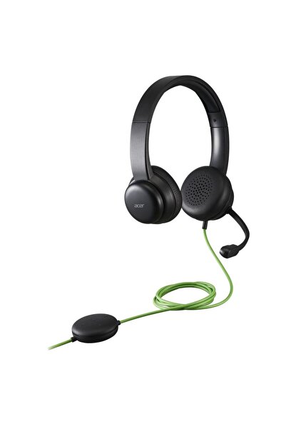 ACER AHW250 Stereo PC Headset with Microphone, 2m Cable, Black
