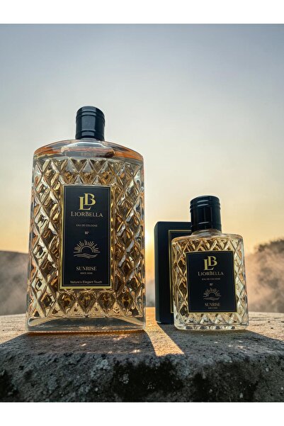 Sunrise Lüks Cam Şişe Parfüm Kolonya Seti 200ml + 50ml - Premium Yeniden Doğuş Kokusu