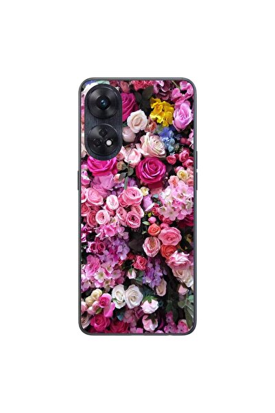 OEM Husa compatibila cu Oppo Reno8 T 4G Silicon Gel Tpu Model Trandafiri Roz