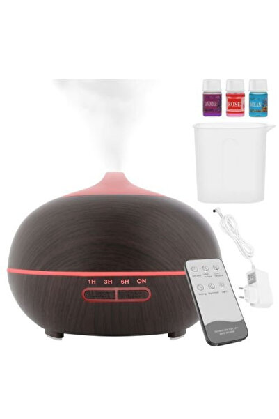 Ruhhy Umidificator și difuzor de aromă ultrasonic de 400ml cu ionizator și ul...