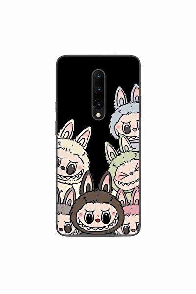 OEM Husa compatibila cu OnePlus 7 Pro Silicon Gel Tpu Model Labubu Pattern Black
