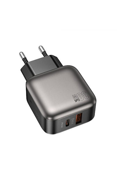 Lamtech Φορτιστής χωρίς καλώδιο GaN με θύρα USB-A και θύρα USB-C, Παροχή ισχύ...