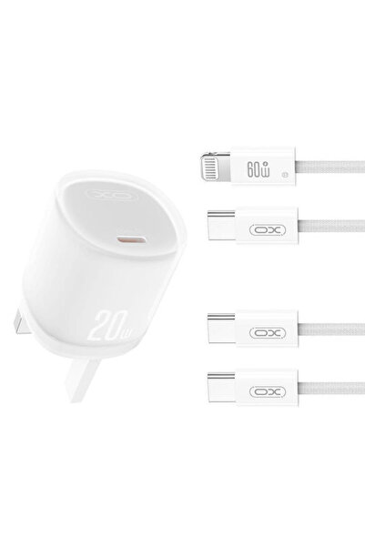 Xo Φορτιστής με θύρα USB-C και καλώδιο USB-C σε Lightning, 20W Power Delivery...
