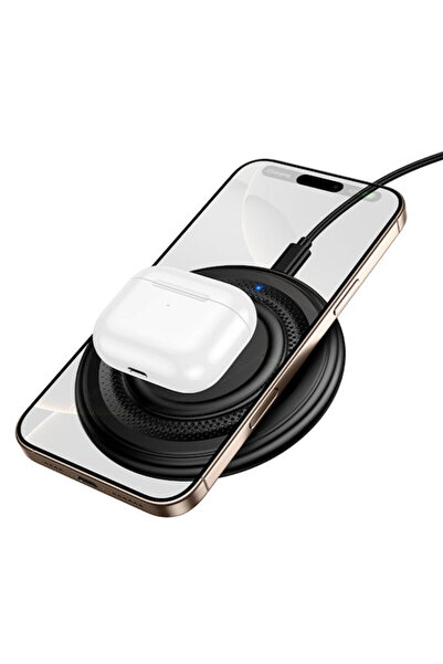 Borofone Ασύρματος Φορτιστής (Qi Pad) 15W Μαύροι (BQ40)