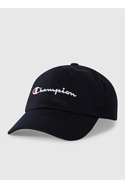 Champion 806242-BS501 Baseball Cap Lacivert Logo Baskılı Unisex Şapka