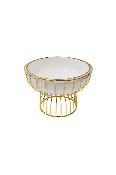 Home 10 inches White Bowl with Stand, AL-B-10