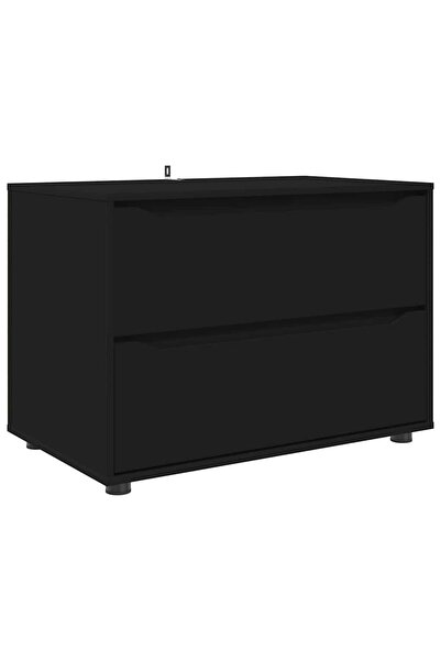 vidaxl Dulap de depozitare Negru 80 x 48 x 57 cm Lemn compozit
