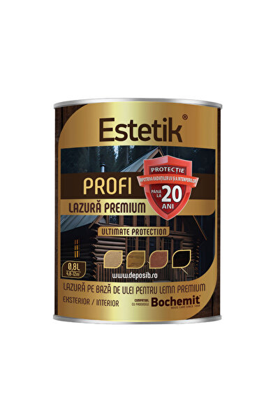 Estetik Profi Lazura lemn 0.8L TEC, protectie avansata UV