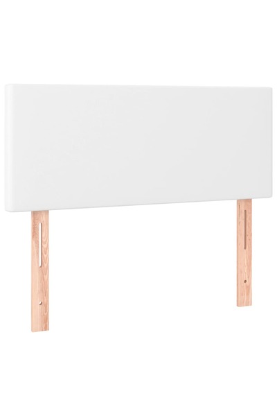 vidaxl Tăblie de pat, alb, 90x5x78/88 cm, piele ecologică